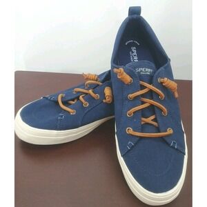 Sperry TopSider Crest Vibe Canvas Barrel Laces Memory Foam Slip-on Sneaker Sz 10